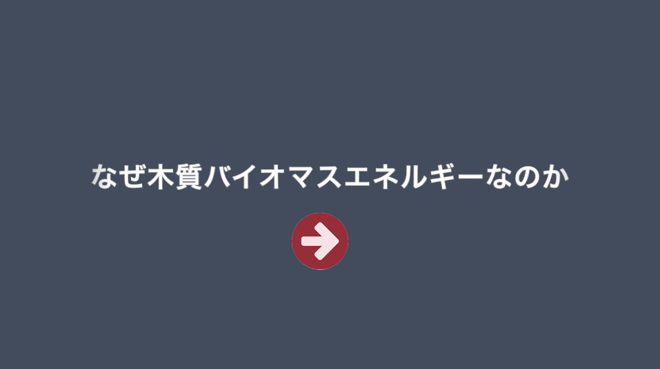 なぜ木質バイオマスエネルギーなのか